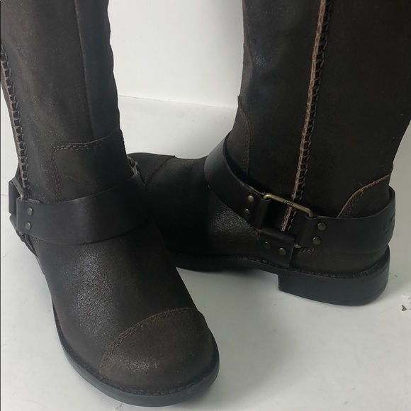 Ugg Boots Dree Dark Chocolate Tall Boots New - Picture 2 of 8
